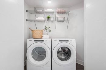 Washer and dryer in each apartment home